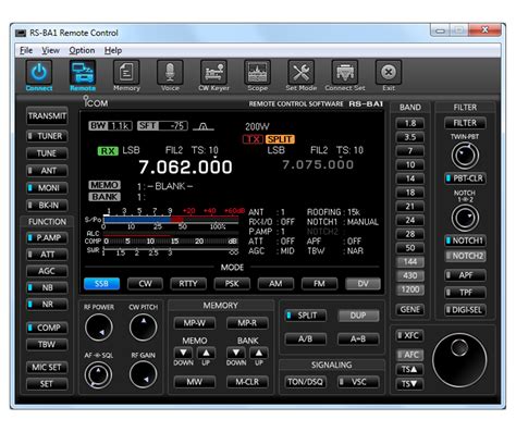 (User List) and the rigs that you want to control remotely (Radio List). . Icom radio control software